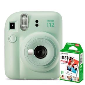 KIT Câmera Fujifilm Instax Mini 12 Verde Menta + Filme de 20 Poses