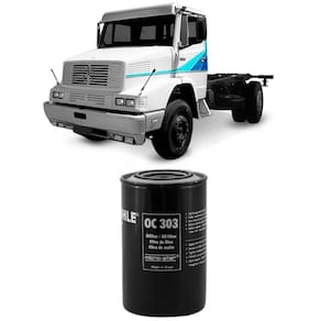 Filtro Óleo Mercedes Benz L2318 Om366 90 A 99 Metal Leve