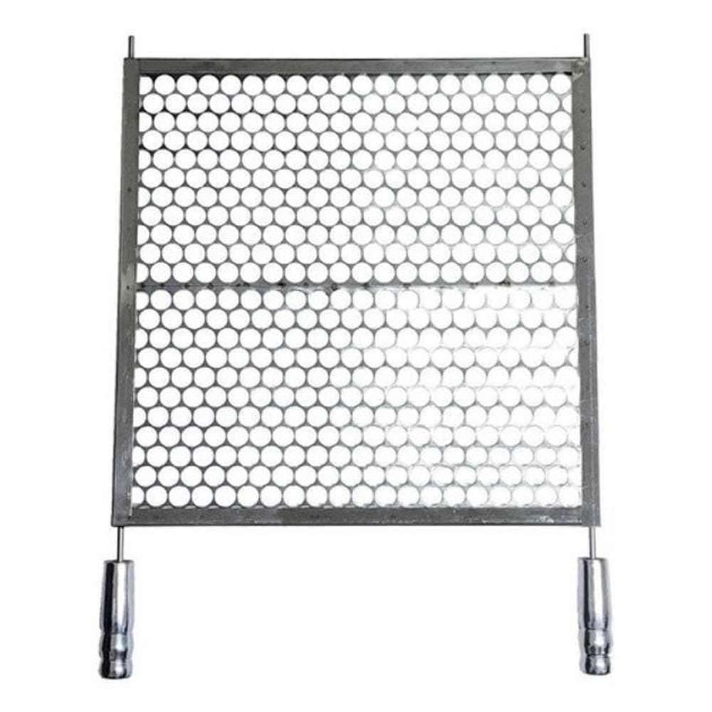 Grelha Moeda Em Inox Para Churrasco 70X50Cm