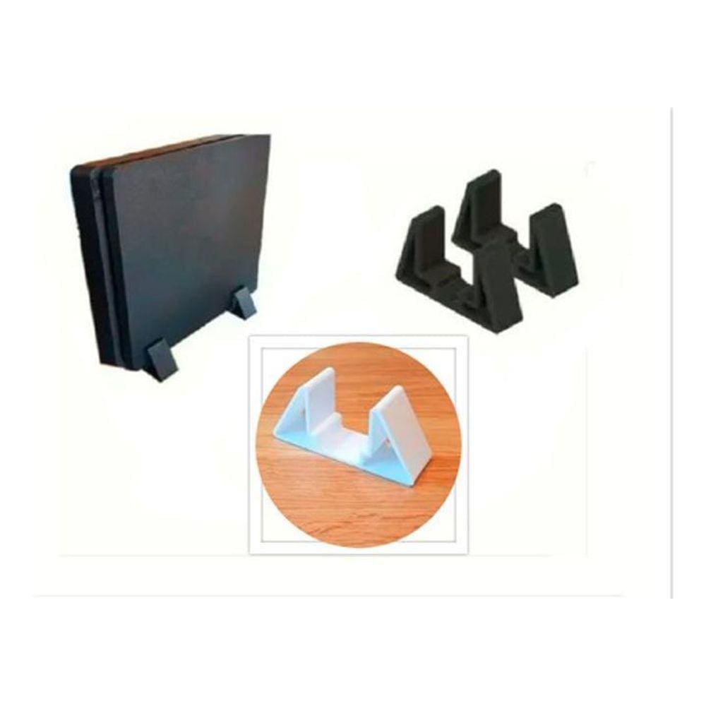 Suporte Vertical Ps4 Slim C/Pezinho Antiderrapante + Seguro