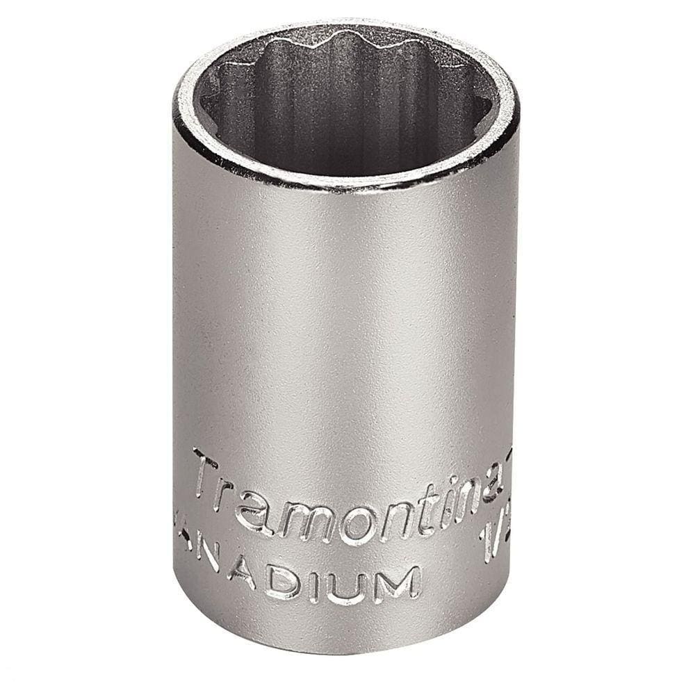 Soquete Estriado Em Aço Cromo Vanádio 18 Mm - Encaixe 1/2" Tramontina Pro Tramontina