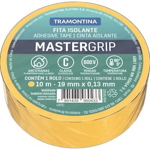 Fita Isolante Classe C 0,13x19 Mm Tramontina Amarela 10 M Tramontina