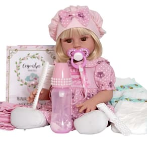Boneca Bebê Reborn Realista Com Roupa De Fada Madrinha