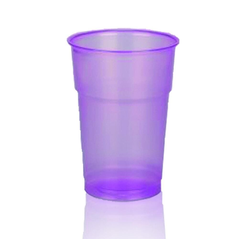 Copo Descartavel Neon Brilha Luz Negra Balada 300Ml C/50