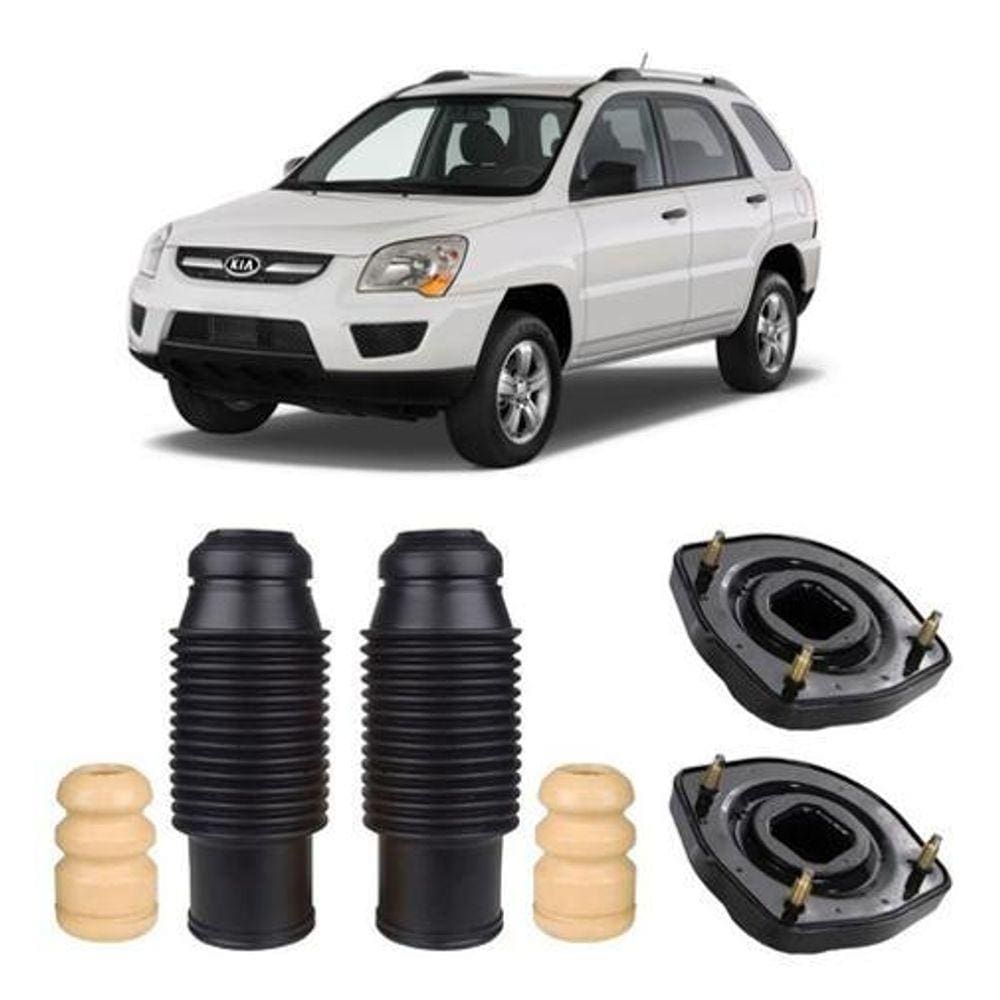 Par Kit Batente Suspensão Traseira Sportage 2005 2006 2007