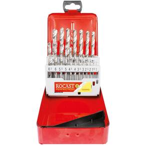 Jogo De Broca Metal Hss Amatools Rocast Din 338 - 25 Peças