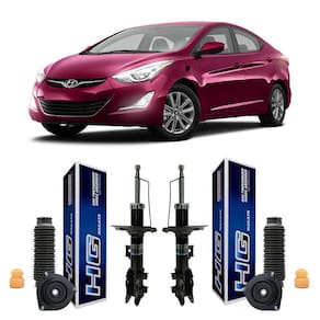 2 Amortecedor Nakata E Kit Coxim Elantra