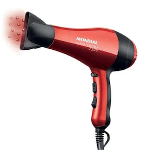 Secador de Cabelo Mondial Infinity 2500 SC-12 1.900W - Vermelho/Preto