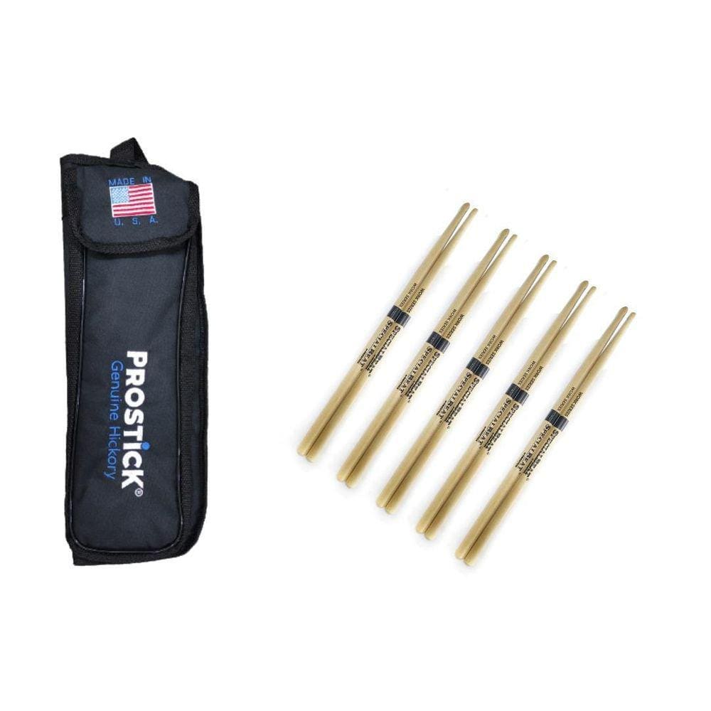 Kit 5 Baquetas Prostick Specialbeat 770-7A Series M + Bag
