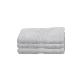 Kit 3 Toalhas De Lavabo Buettner Fio Egípcio Platine 30X50Cm