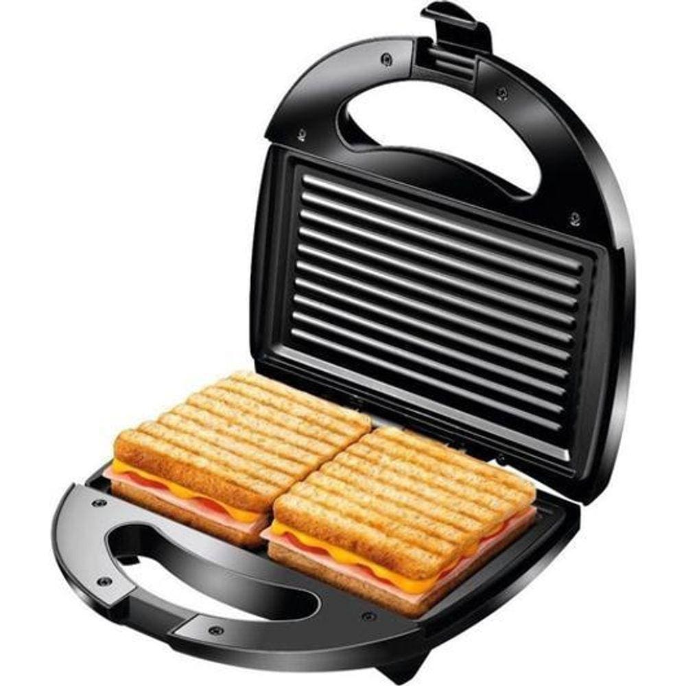 Sanduicheira Grill - Chapa Antiaderente Ultra - Preto - 220V