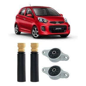 Par Kit Coxim Amortecedor Traseiro Kia Picanto 2018 2019 20