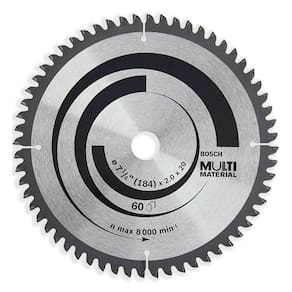 Disco De Serra Circular Multimaterial 184Mm X 20Mm 60 Dentes