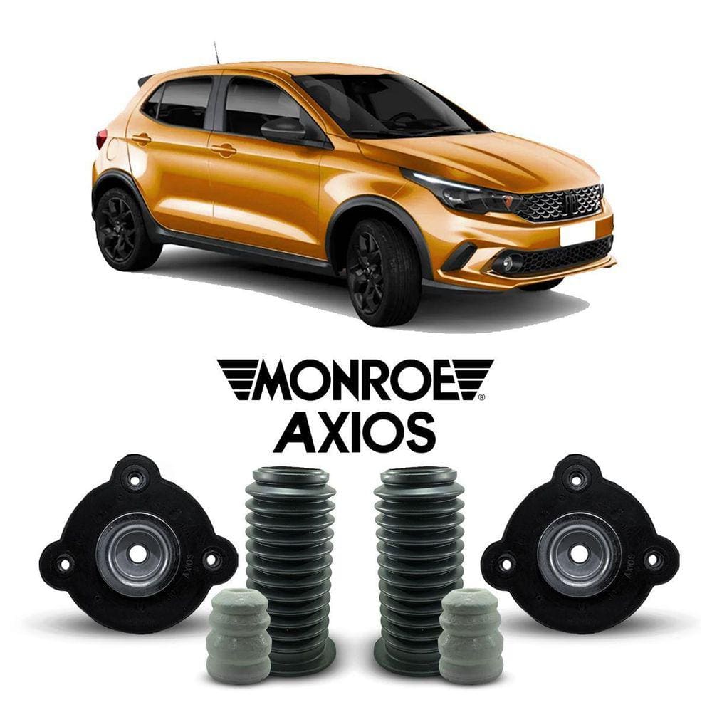 Par Kit Suporte Batente Coifa Dianteiro Fiat Argo 2017/2023