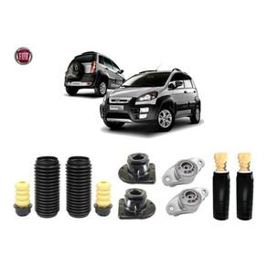 4 Kit Batente Coxim Dianteiro Traseiro Idea 2005 2006 2007