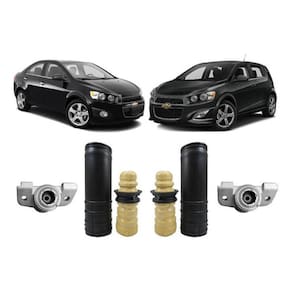 Par Kit Coxim Traseiro Chevrolet Sonic 2012 2013 2014