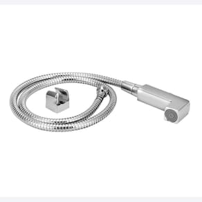 Kit Ducha Higiênica Gatilho Quadrado + Flexível 1,20 Cromado
