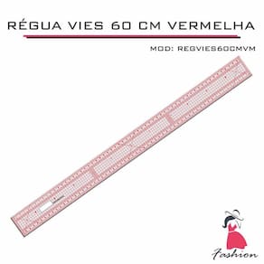 Régua Viés 60Cm Flexível Patchwork Costura Modelagem Quadric