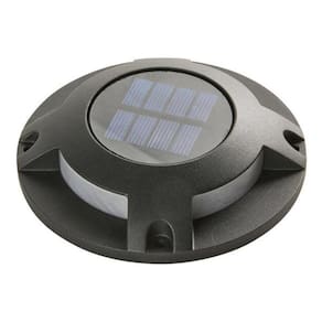 Balizador Led Solar Alum Luminária De Chão Sobrepor - Preto