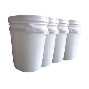 Balde P Ração De Animal 20L Alça Plast - 4 Unid