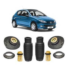 2 Kit Batente Coxim Dianteiro Peugeot 206 1.0 2001 2002 2003