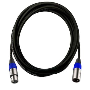 Cabo XLR Macho Femea Santo Angelo Roxtone Azul 5 Metros