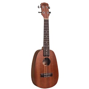 Ukulele Malibu 23E-P Concert Ebano Fosco Abacaxi Com Bag