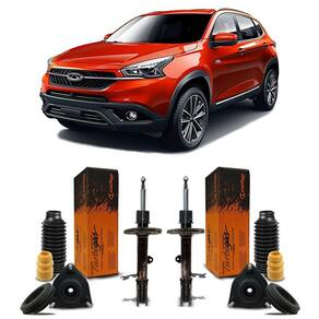 Par Amortecedores + Kit Dianteiro Chery Tiggo 7 2019 A 2022