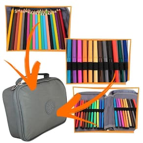 Estojo Escolar Box Jumbo Organizador Juvenil Rosa Chiclete