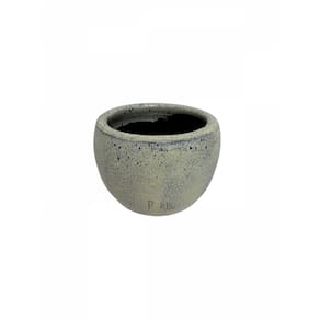 Cachepot Decorativo de Cerâmica Coco Azul Acetinado 10x14cm