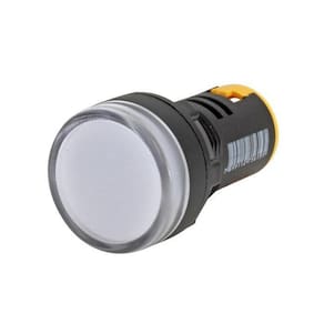 Sinaleiro Led Iluminado 22Mm 110V Branco Modelo L20 Metaltex