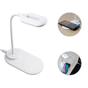 Luminária De Mesa Full Branca Carregamento Por Indução 10W
