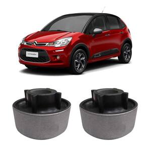 Par Bucha Traseira Leque Dianteiro Citroen C3 2017 2018 2019