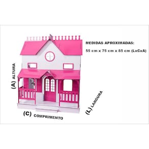 Kit Casa Bonecas Decorativa Móveis Lian Sonhos S+S - Darama
