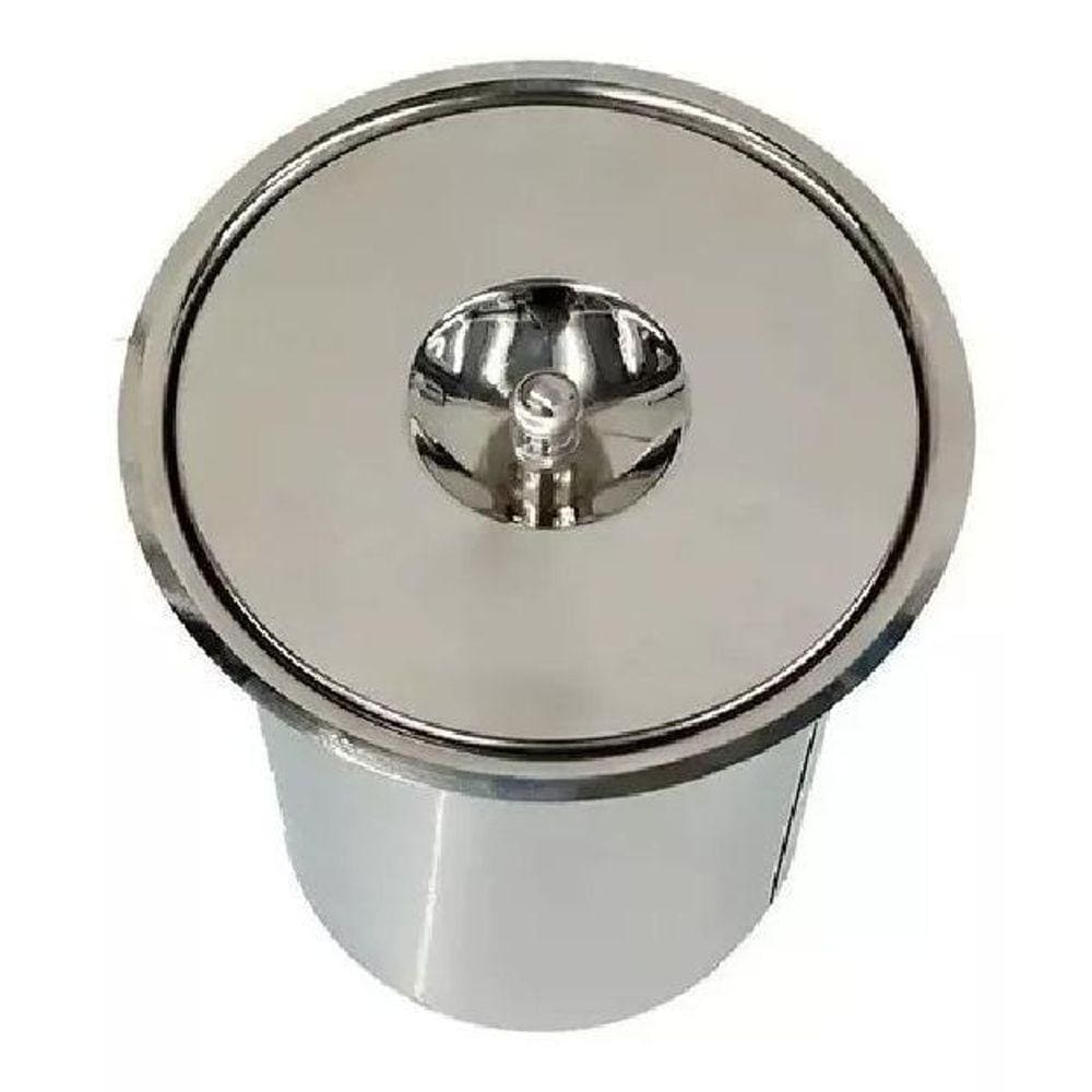 Lixeira De Embutir 03 Litros Em Inox Para Pias E Bancadas