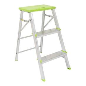 Banqueta-Escada - 3 Degraus - 120Kg - Standers - Aluminio