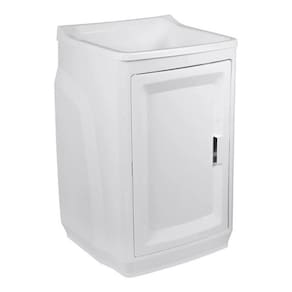 Armario Gabinete Com Tanque 22L Lavanderia Plástico 78X51X43