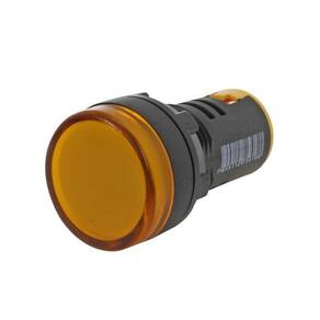 Sinaleiro Led Iluminado 22Mm 12V Amarelo Modelo L20 Metaltex