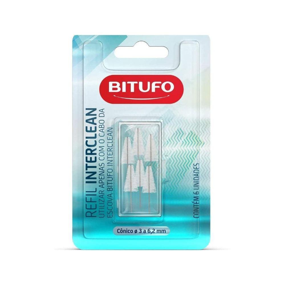 Refil Interdental Bitufo Interclean Cônico 6 Unidades
