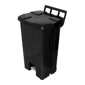 Lixeira Quadrada Plastica De 100 Litros Com Roda E Pedal