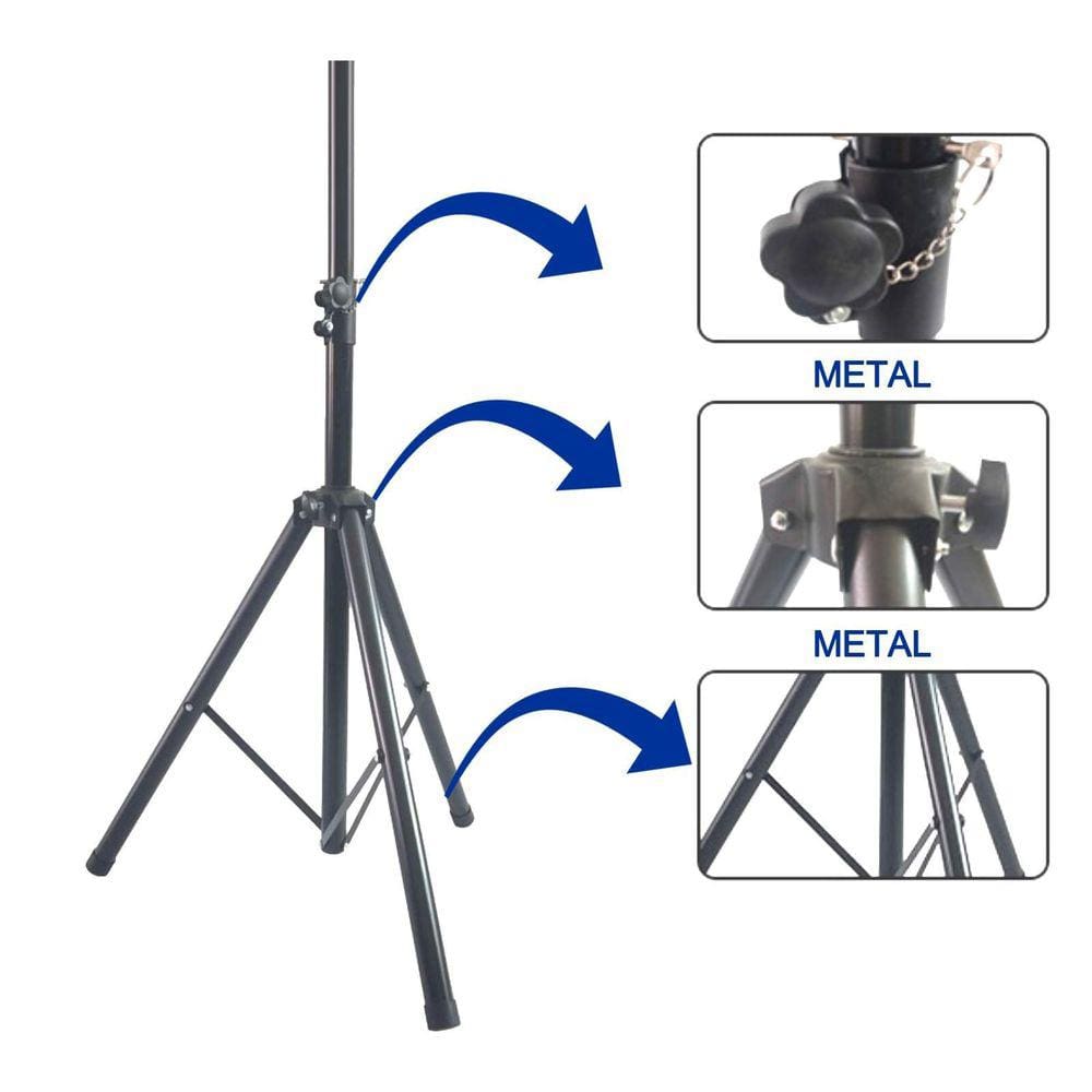 Pedestal Suporte Tripé Metal Portátil Caixa Som Amplificada