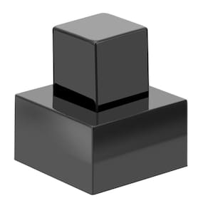 Acabamento Registro Quadrado Preto ABS Docol 3/4
