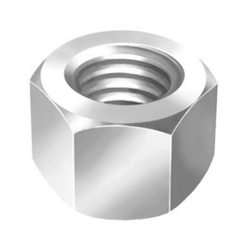 500 Un Porca Sextavada Ma M10 10Mm Chave 17Mm Zincado Branco