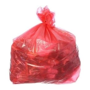 Saco Para Lixo Vermelho Reforçado 100 Lt Com 50 Un