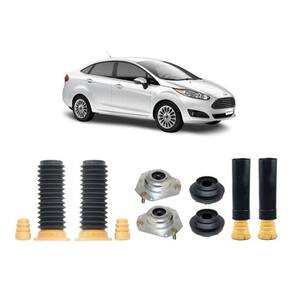 Kit 4 Coxim Dianteiro Batente Traseiro Fiesta 15 16 2017