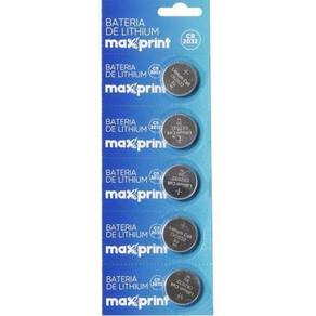 Bateria De Litio Cr2032 3V Cartela Com 5 Und. Maxprint