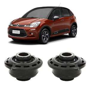 Kit Borracha Bucha Bandeja Dianteira Citroen C3 2012 A 2020