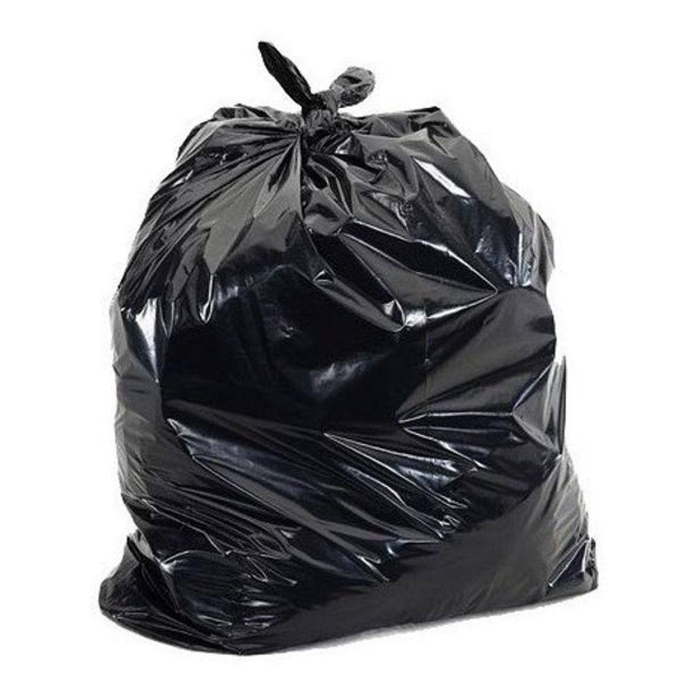 Saco De Lixo Preto 20 Litros - 100Un - Padrão 7 Micras