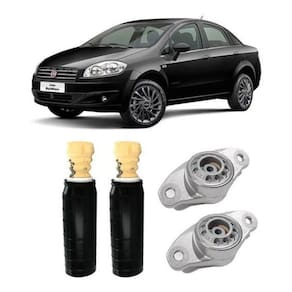 2 Kit Coxim Amortecedor Traseiro Fiat Linea 2014 2015 2016