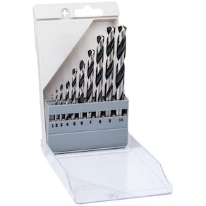 Jogo De Brocas Para Metal 1 A 10Mm Com 10 Peças Hss Pointt
